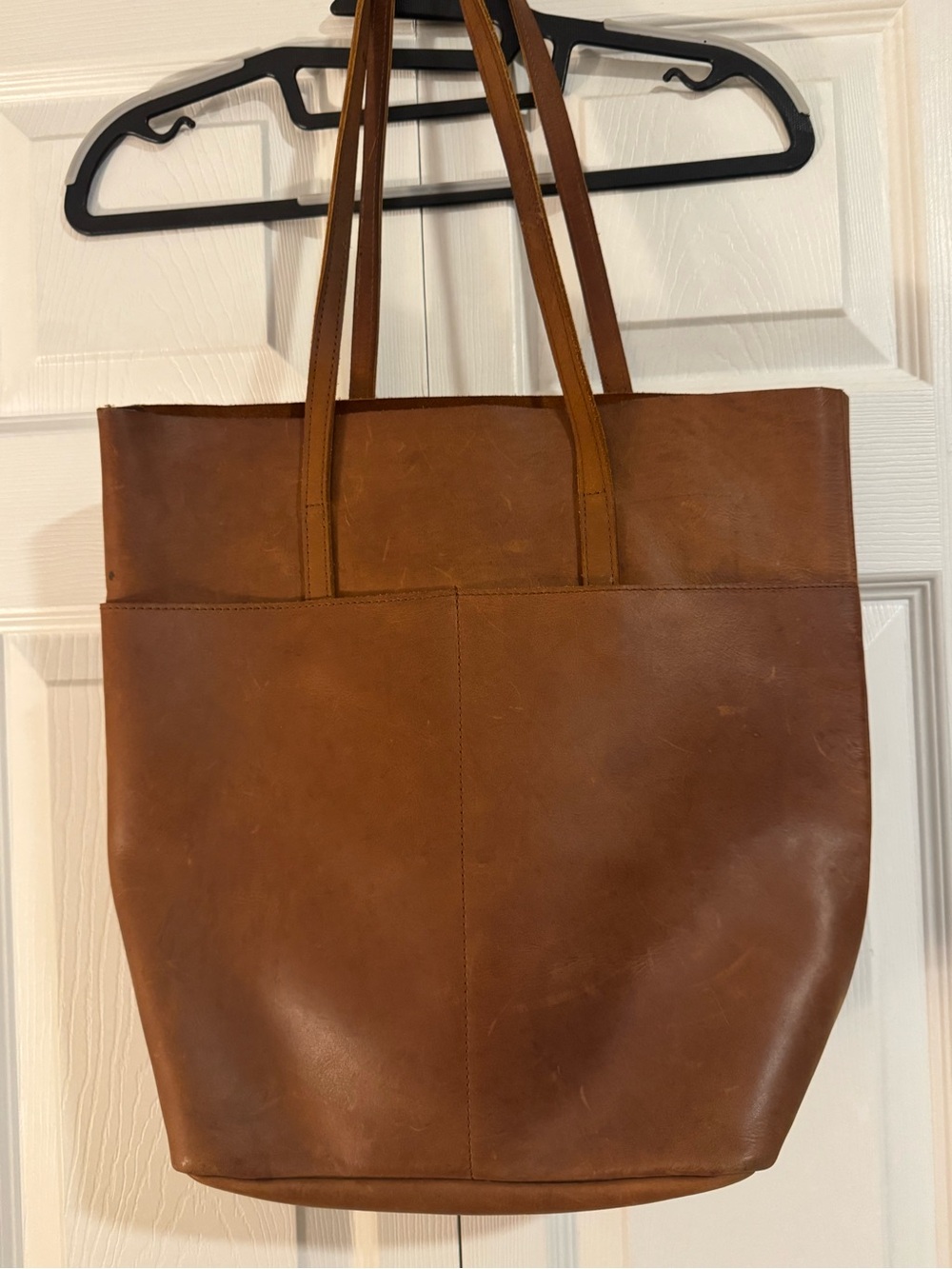 Able Brown Leather Shoulder Tote